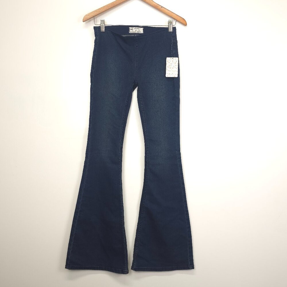 Free People x We The Free Penny Pull-On Flare Jeans Size 25 - Picture 2 of 13